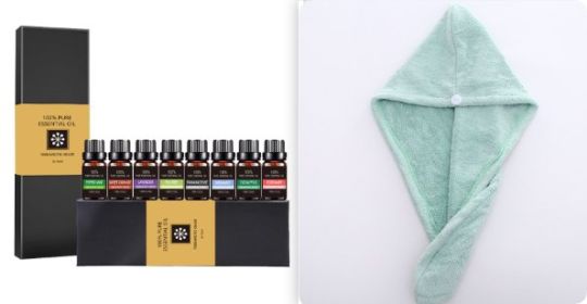 Organic Essential Oils Set Top Sale  Natural Therapeutic Grade Aromatherapy Oil Gift Kit For Diffuser (Option: Basil Essential Oil set)